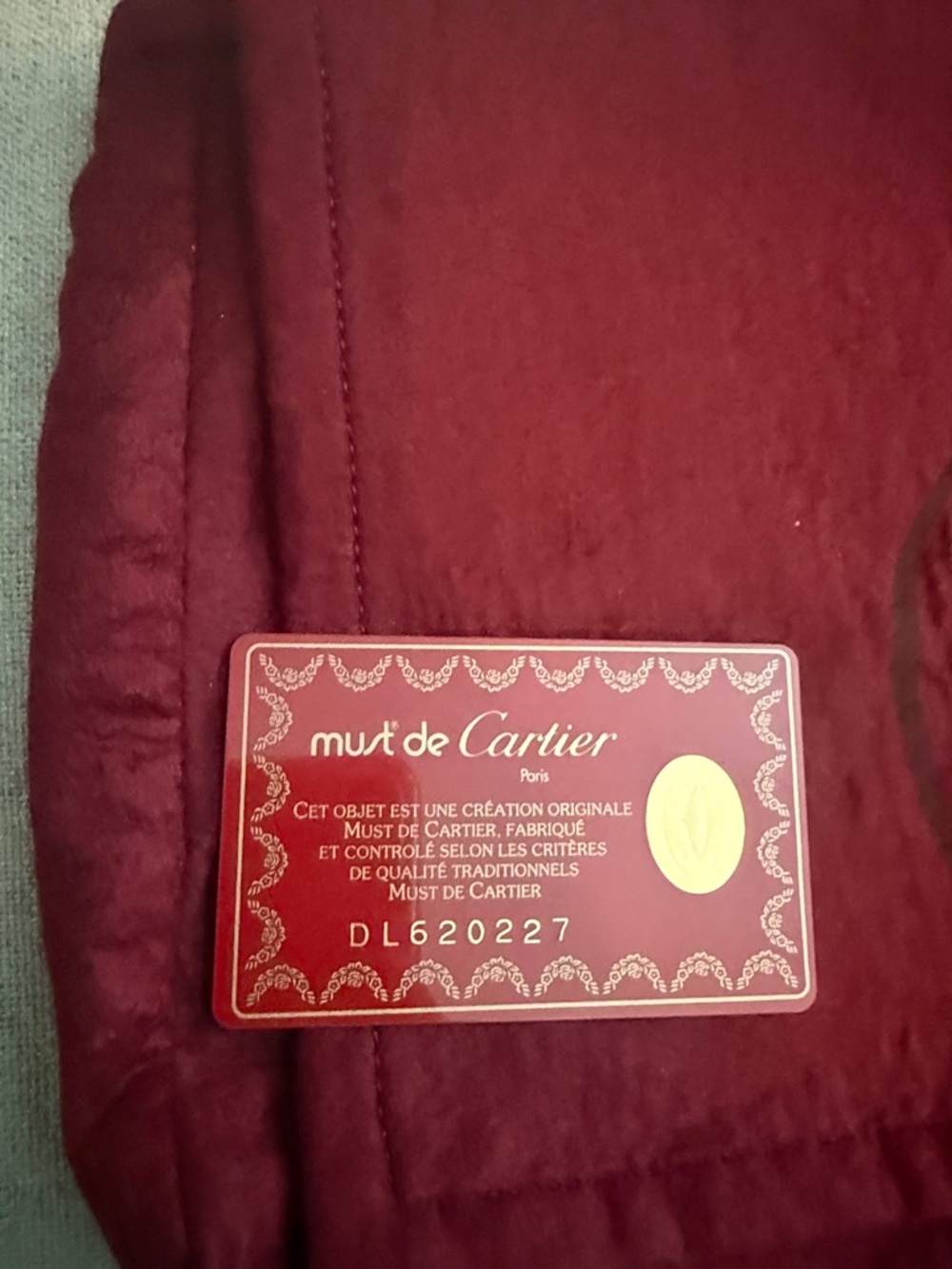 Cartier Brown Leather Crossbody Bag with Burgundy Dust Bag - Picture 2 of 14